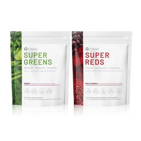 It Works Super Greens-Reds on the Go