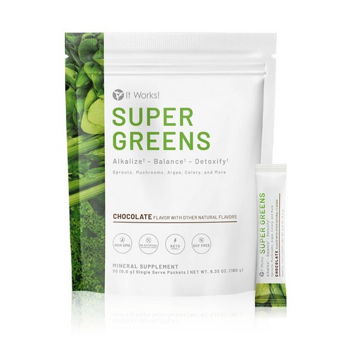 It Works Super Greens on the Go Chocolate